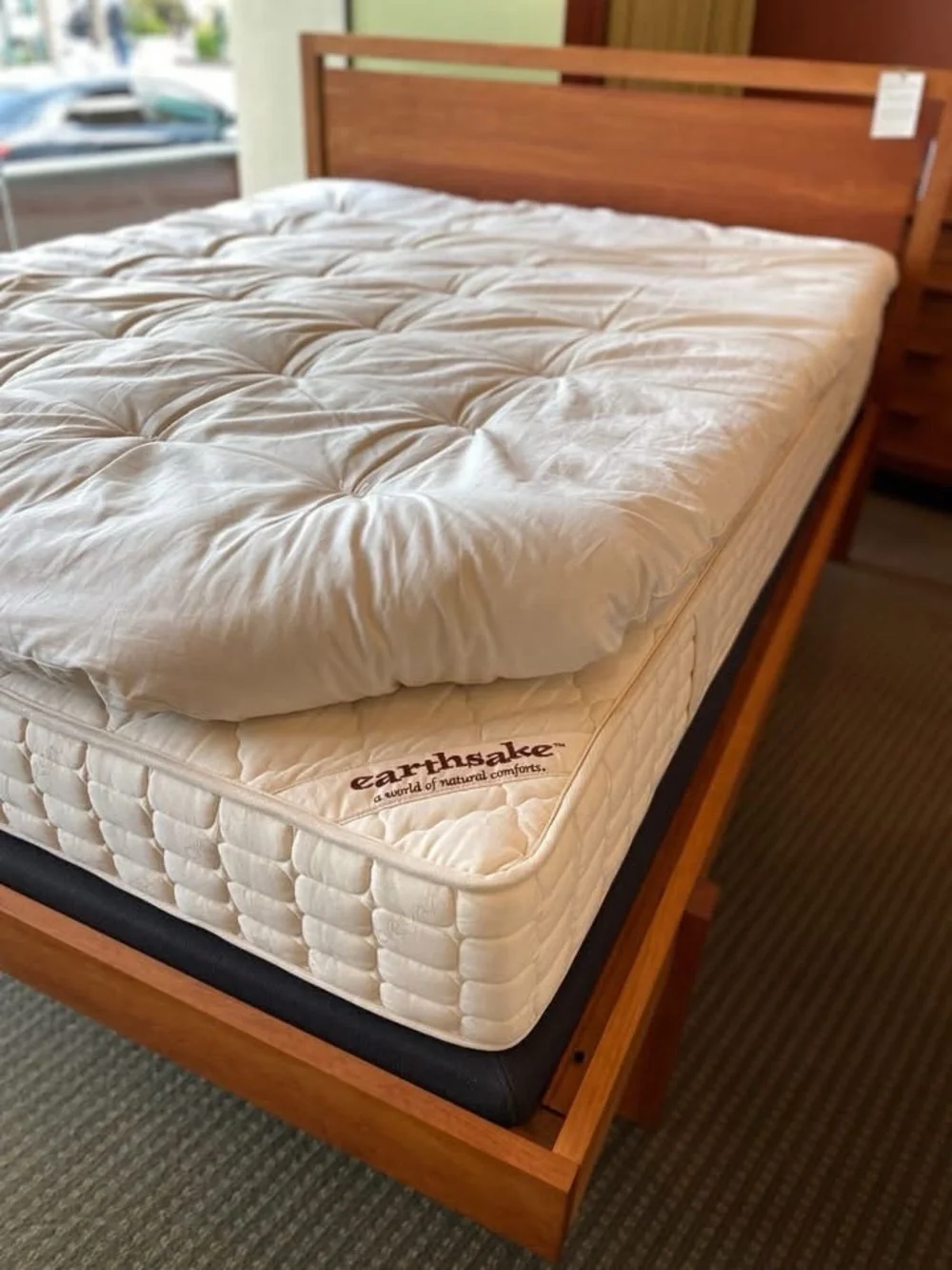 Earthsake 100% Wool Organic Cotton Cover with Navy Comforter Cover Twin 68x88
